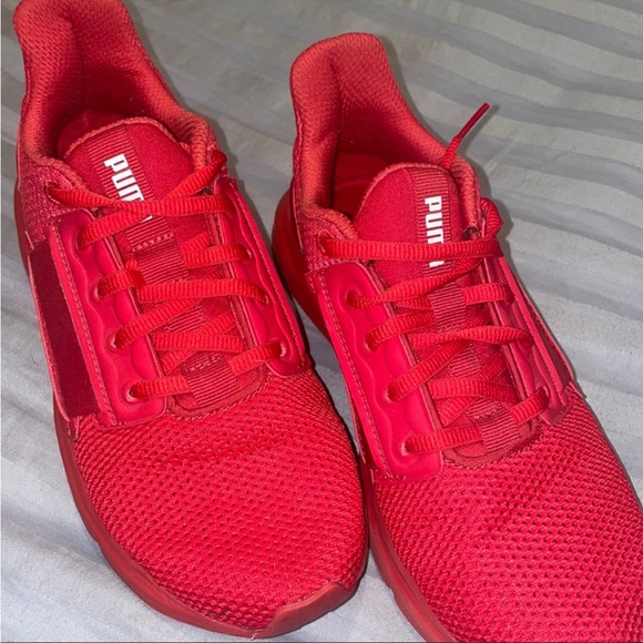 Puma Shoes - Red Puma Soft Foam Sneakers